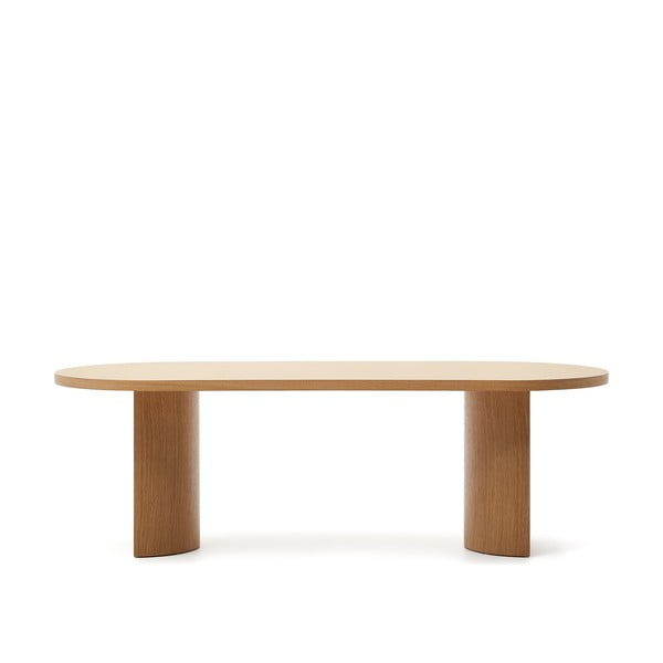 Étkezőasztal tölgyfa dekorral 100x240 cm Nealy – Kave Home-image-4