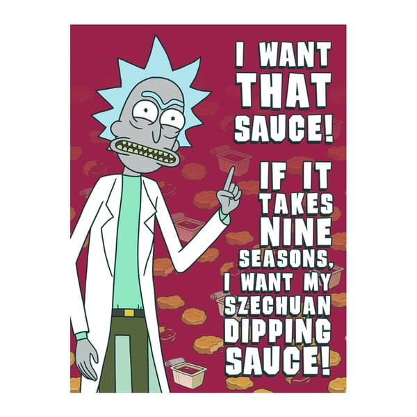 Rick and Morty Szechuan Sauce kép, 60 x 80 cm - Pyramid International