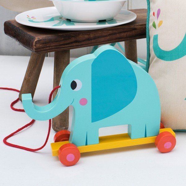 Elvis The Elephant fa gyerekjáték, hosszúság 18 cm - Rex London-image-1