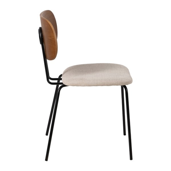 Barna-krémszínű étkezőszék szett 4 db-os Cleo – Ixia-image-2