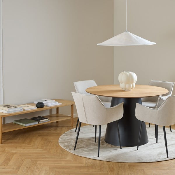 Krémszínű kárpitozott étkezőfotel Bonita – Actona-image-1