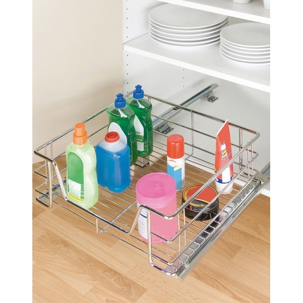 Slide rozsdamentes acél kihúzható polc, 51 x 40 cm - Maximex-image-2