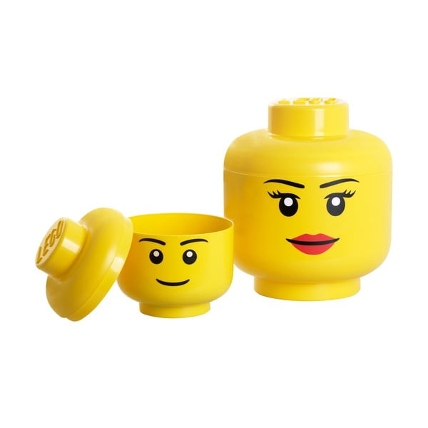 Lány minifigura fejformájú tároló, ⌀ 24,2 cm - LEGO®-image-2