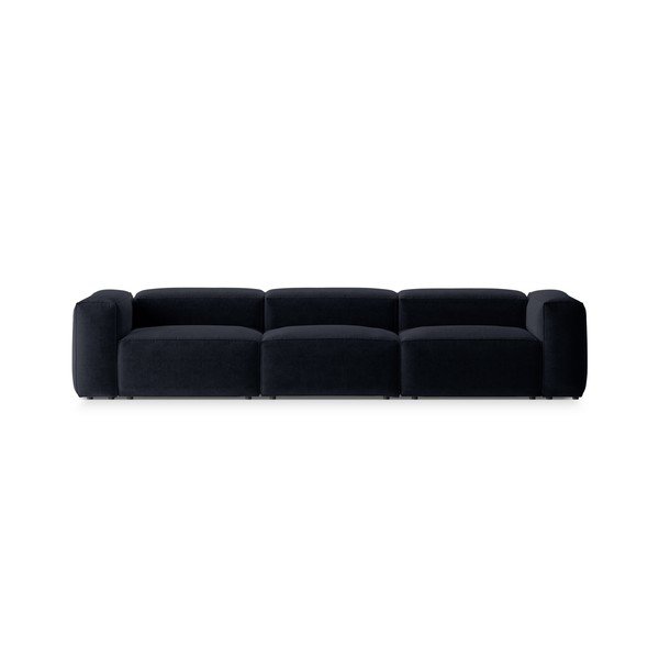 Sötétkék kanapé 364 cm Bergamo – Cosmopolitan Design