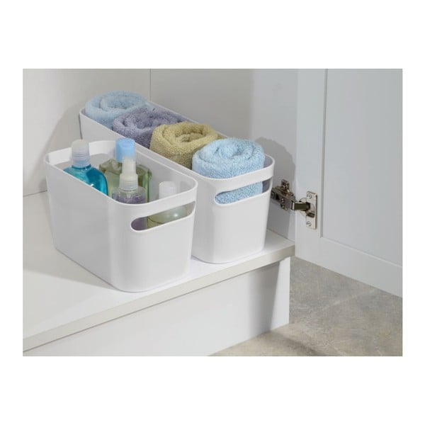 Una fehér tárolókosár, 25,5 x 15,5 cm - iDesign-image-1