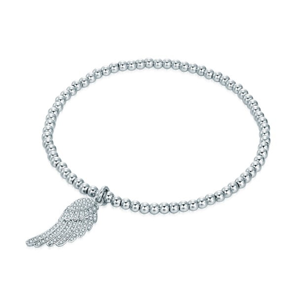 Wings ezüstszínű női karkötő - Tassioni