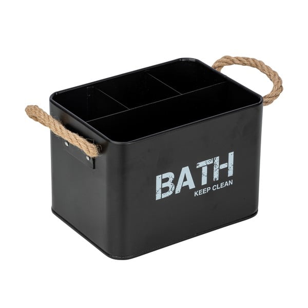 Gara fekete 4 rekeszes fürdőszobai rendszerező - Wenko-image-4