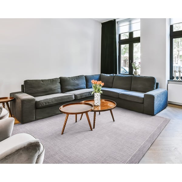 Szürke gyapjú szőnyeg 200x300 cm Linea – Agnella-image-1