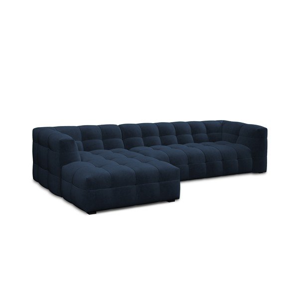 Vesta kék bársony kanapé, bal oldali - Windsor & Co Sofas-image-3