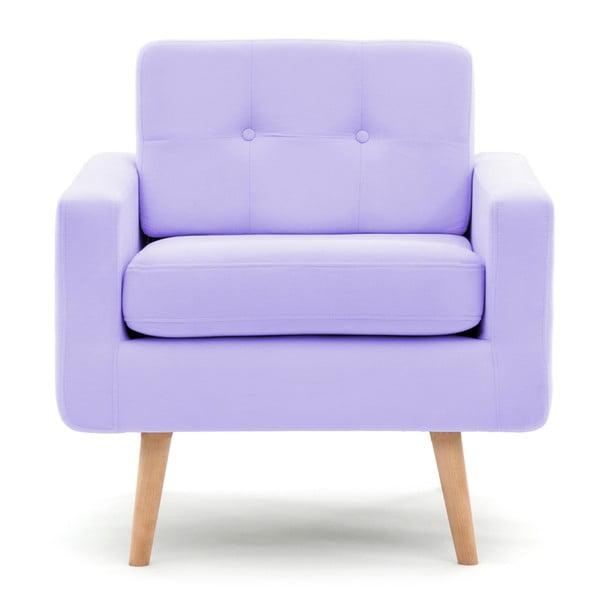 Ina pasztell lila fotel - Vivonita