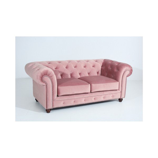 Orleans Velvet rózsaszín kanapé, 196 cm - Max Winzer-image-1