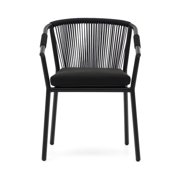 Fekete fém kerti szék Xelida – Kave Home-image-1