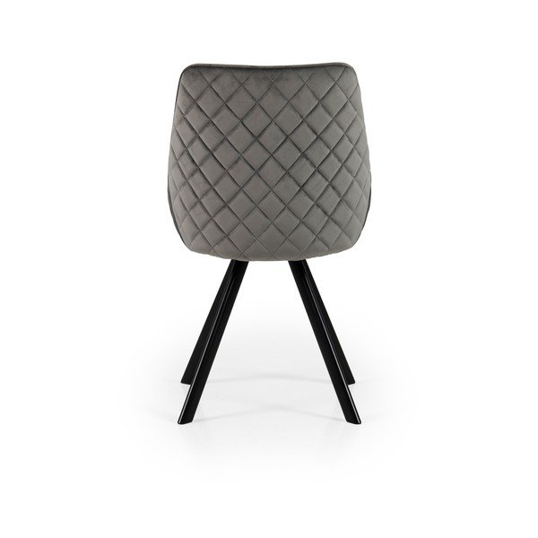 Szürke bársony étkezőszék szett 2 db-os Ritz – Tenzo-image-2