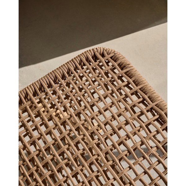 Barna-natúr színű tömörfa kerti szék Dandara – Kave Home-image-3