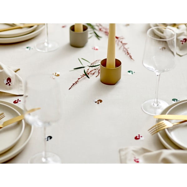 Pamut asztalterítő 140x220 cm Hearts Embloidery – Södahl-image-3