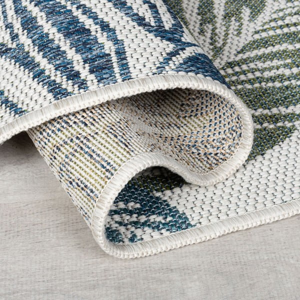 Zöld-kék kültéri-beltéri szőnyeg 200x290 cm Bella Leaf – Flair Rugs-image-2
