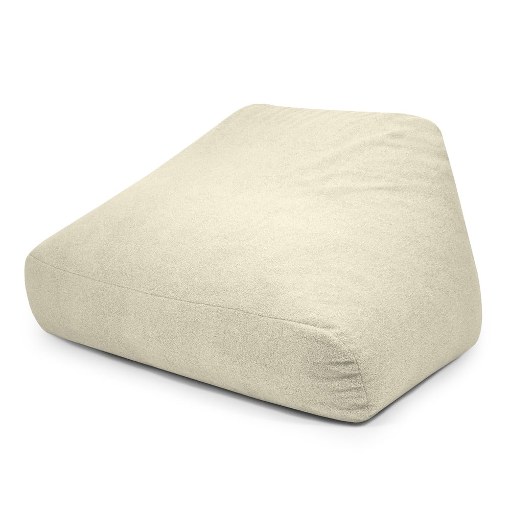 Krémszínű buklé babzsákfotel Sofa Snug  SLOWDOWN