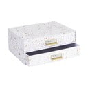Birger aranyszínű-fehér doboz 2 fiókkal - Bigso Box of Sweden