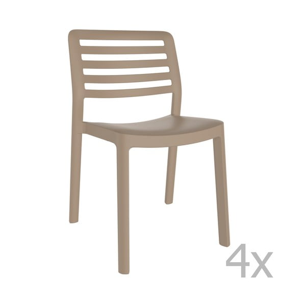 Wind homokbarna kerti szék, 4 darab - Resol