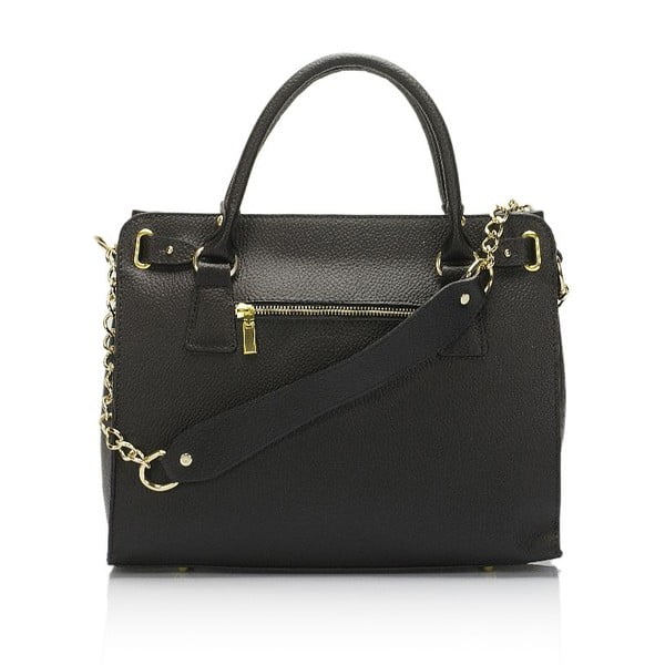 Clementine fekete bőr kézitáska - Giulia Massari-image-2