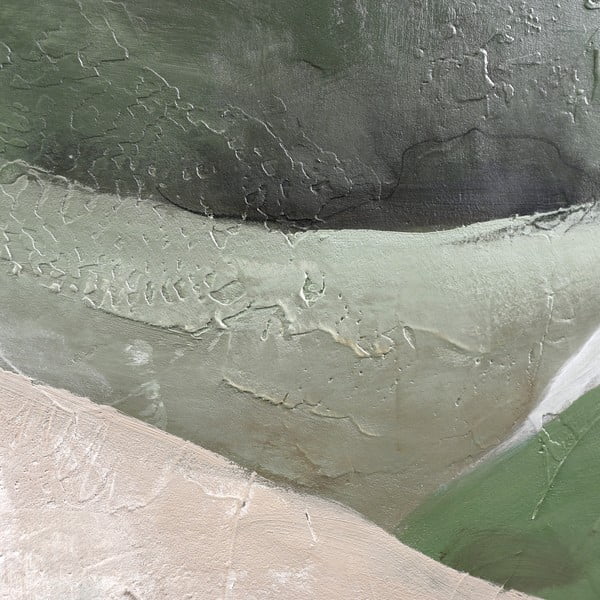 Kézzel festett kép 90x120 cm Green Field    – Malerifabrikken-image-2