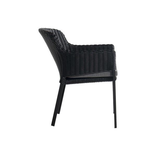 Fekete műanyag kerti szék Cairo – Hartman-image-3