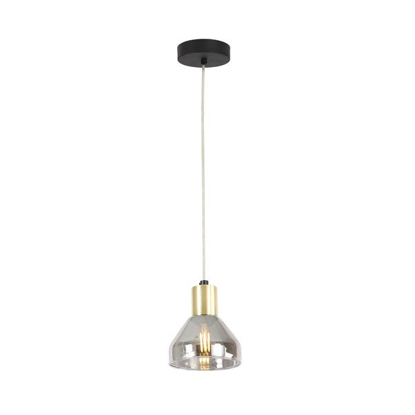 Levendula színű-aranyszínű függőlámpa üveg búrával Gregory – Candellux Lighting-image-3