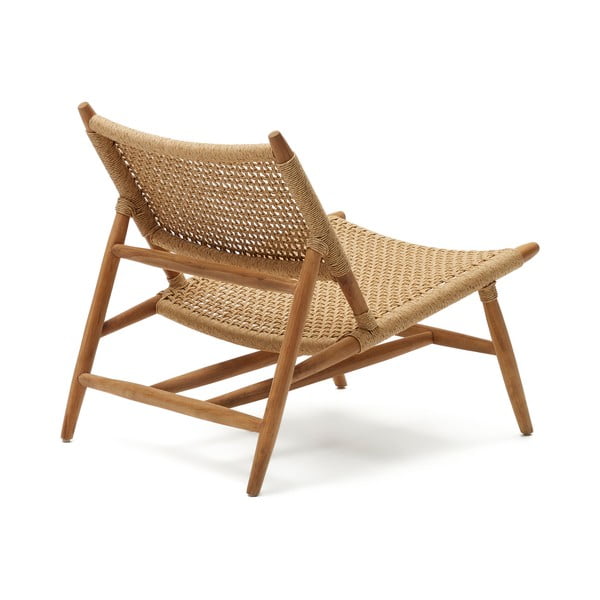 Natúr színű tömörfa kerti fotel Codolar – Kave Home-image-3