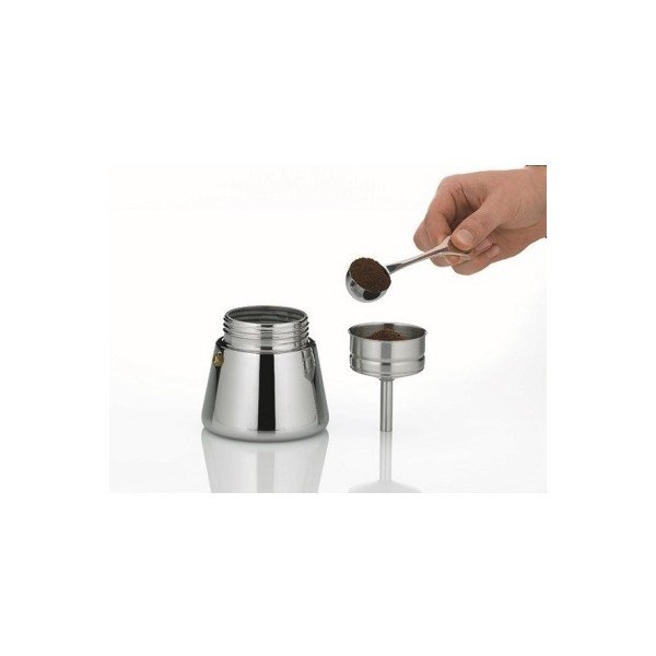Espresso Latina rozsdamentes acél kotyogós kávéfőző, 200 ml - Kela-image-3