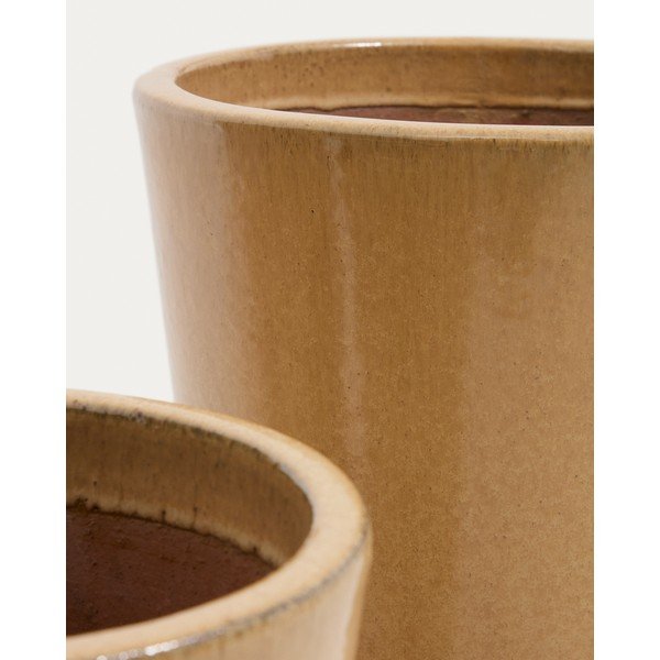 Kerámia virágcserép készlet 3 db-os ø 47 cm Rotja – Kave Home-image-2