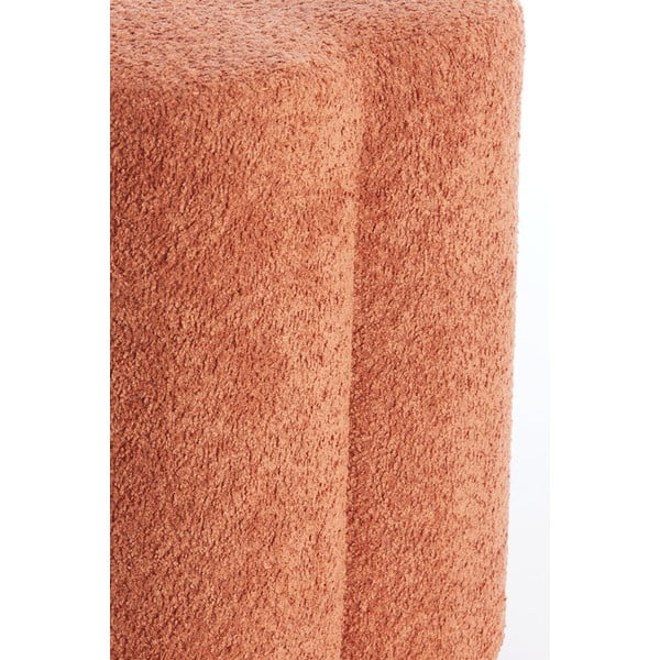 Narancssárga buklé puff Nalani – Light & Living-image-1