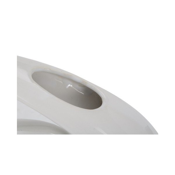 Bling fehér-ezüst kerámia váza - Mauro Ferretti-image-1