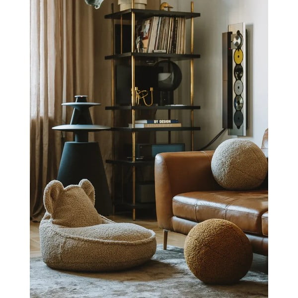 Barna buklé párna gyerek kanapéhoz Ball – Wigiwama-image-3