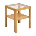 Tárolóasztal üveg asztallappal 40x40 cm Lourmarin – House Nordic