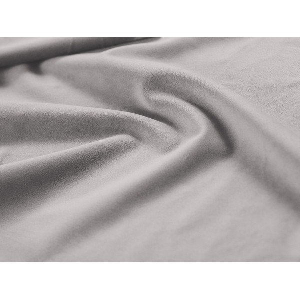 Ezüstszínű kárpitozott ágyneműtartós egyszemélyes ágy ágyráccsal 90x200 cm Jodie – Micadoni -image-4