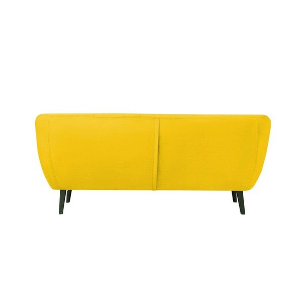 Toscane sárga bársony kanapé, 188 cm - Mazzini Sofas-image-4