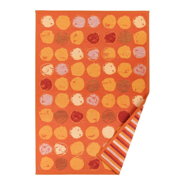Veere narancssárga, mintás kétoldalas szőnyeg, 70 x 140 cm - Narma