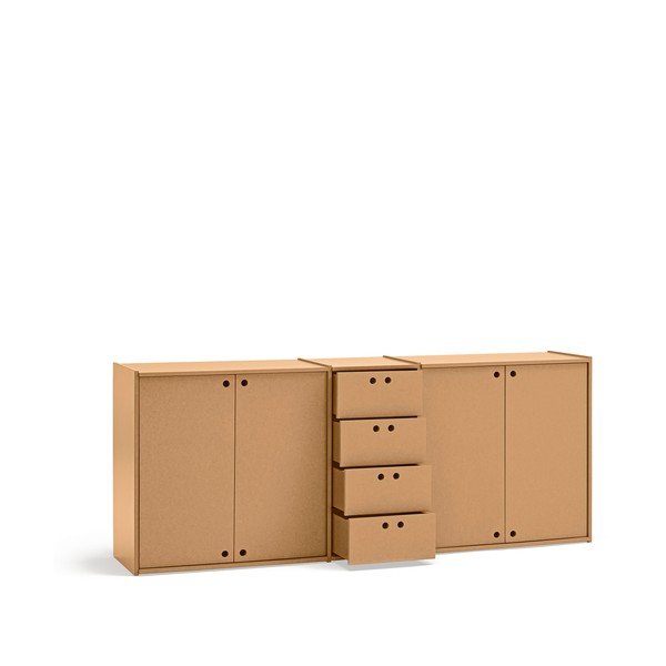 Natúr színű komód 197x80x40 cm Wally – Teulat-image-4