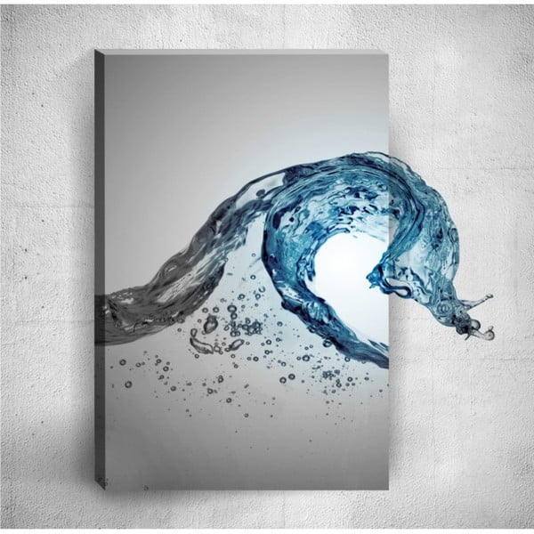 Water Flow 3D fali kép, 40 x 60 cm - Mosticx