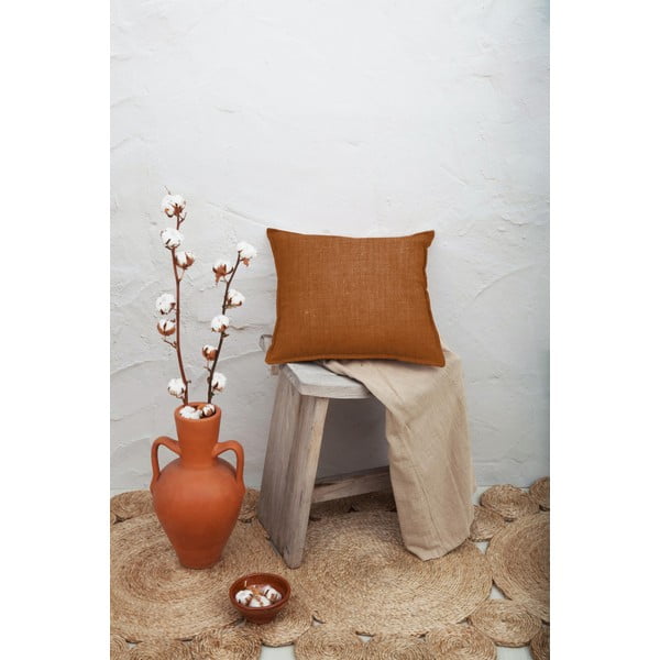 Terracota narancssárga párna, 45 x 45 cm - Really Nice Things -image-1