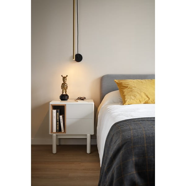 Krémszínű éjjeliszekrény Corvo – Teulat-image-1