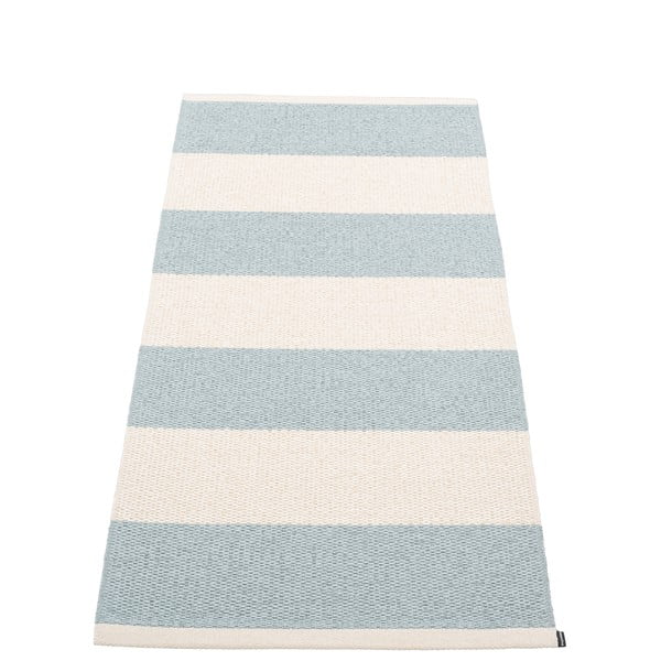 Világoskék-krémszínű kültéri-beltéri futószőnyeg 70x150 cm Bob Blue Fog – Pappelina