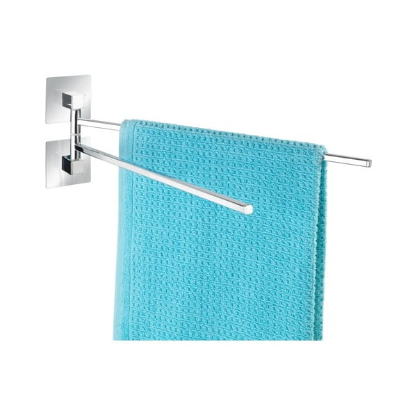 Quadro fúrásmentes fali dupla törölközőtartó rúd - Wenko-image-2