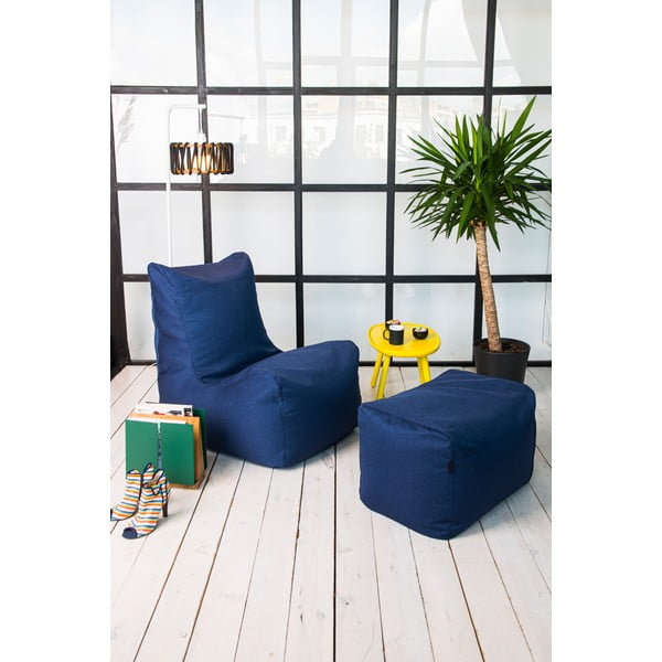Szürkésbézs babzsákfotel Seat Lounge – SLOWDOWN-image-1