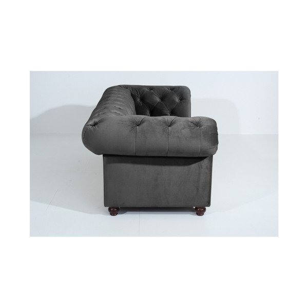 Orleans Velvet antracitszürke kanapé, 216 cm - Max Winzer-image-4