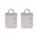 Bézs textil játéktároló kosár szett 2 db-os ø 18x22 cm Foxy – OYOY Mini