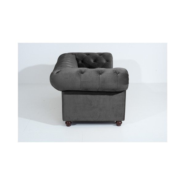 Orleans Velvet antracitszürke kanapé, 196 cm - Max Winzer-image-4