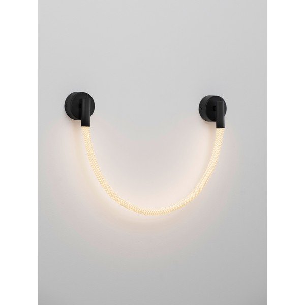 Fehér-matt fekete acél LED fali lámpa Ilane – Nova Luce-image-2