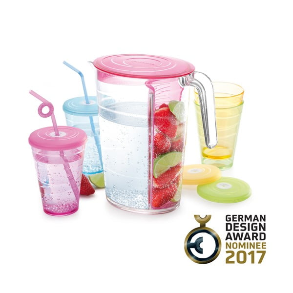 Füles kancsó 4 db fedeles pohárral myDrink – Tescoma-image-4