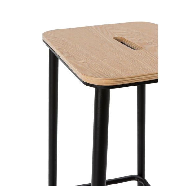 Fekete bárszék szett 2 db-os (ülésmagasság 65 cm) Abba – Marckeric-image-4